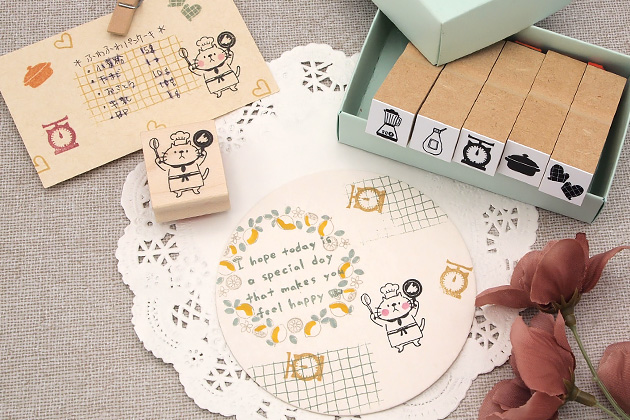 消しゴムはんこ ラバースタンプ 消しゴムスタンプ tugumi キッチン