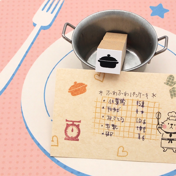消しゴムはんこNo.82  うさぎとカフェボウル 消しゴムはんこ ラバースタンプ 消しゴムスタンプ tugumi キッチン