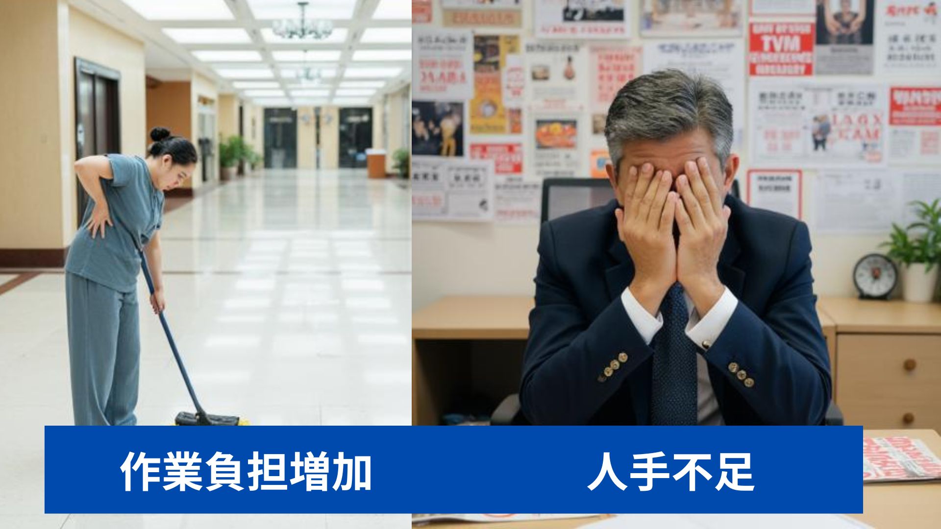 清掃現場の悩み