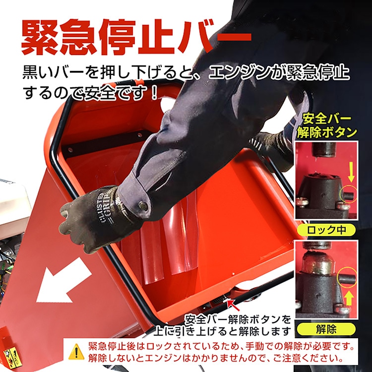 粉砕機 エンジン式 60mm ウッドチッパー 7.5馬力 ガソリン ガーデン