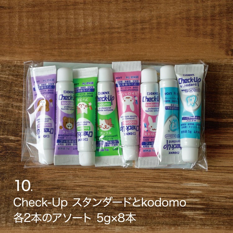 お試し フッ素 歯磨き粉 ライオン デント チェックアップ お試し サンプル セット 選べる 11種類 大人 子供 メール便 送料無料 ポイント消化