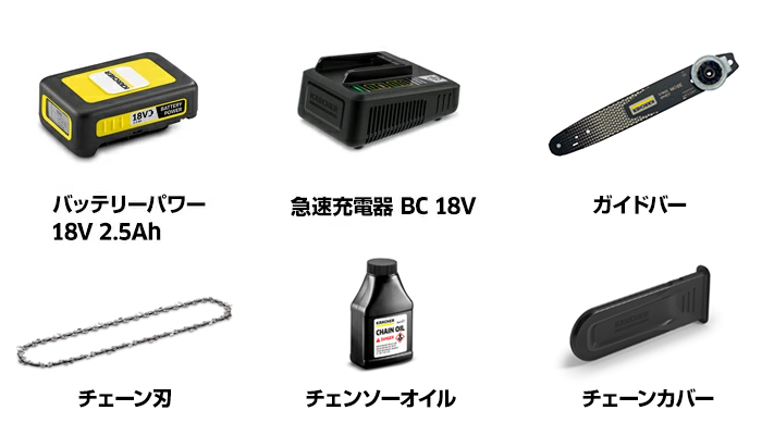 チェンソー CNS 18-30 バッテリーセット : ケルヒャー公式 Yahoo!店