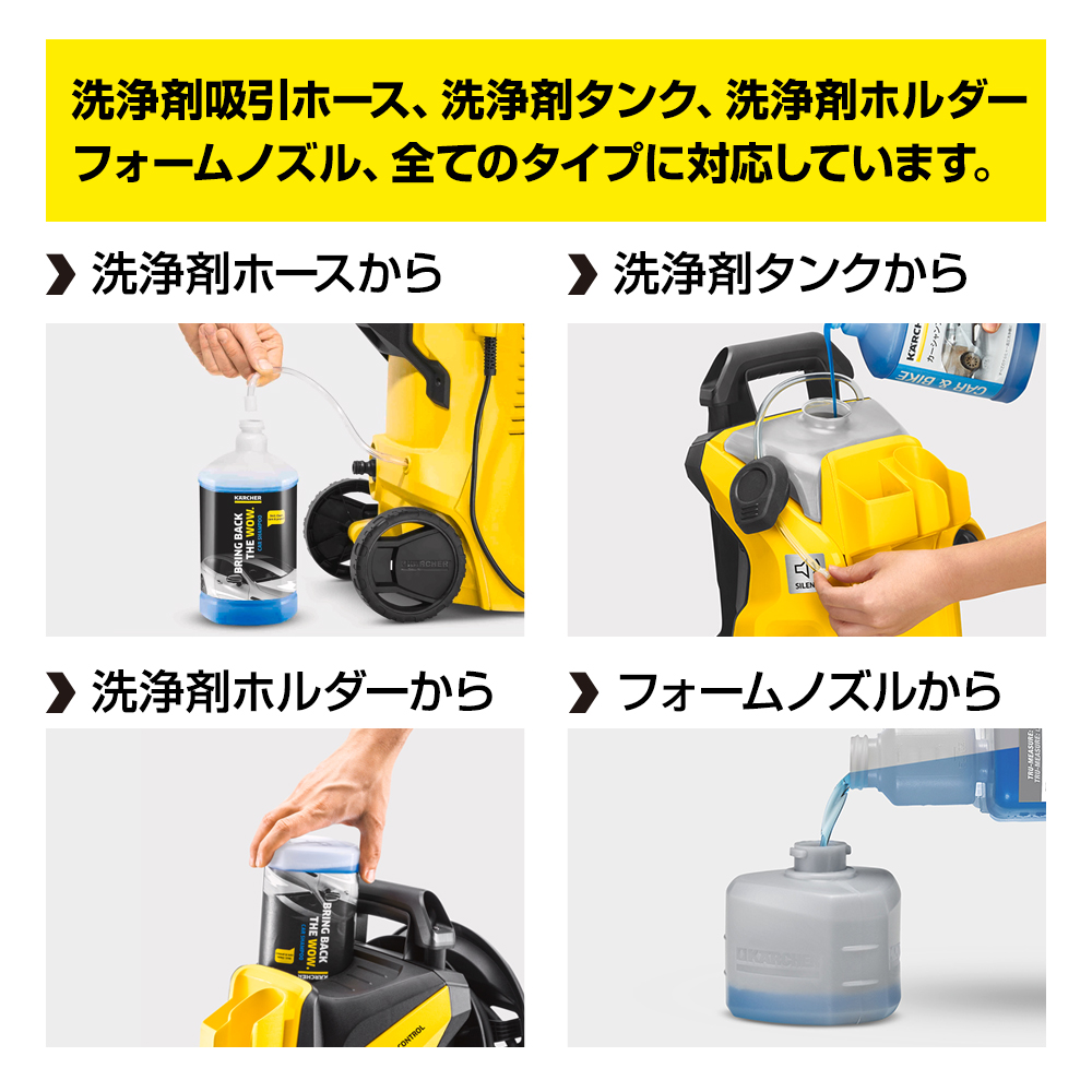 ケルヒャー（KARCHER） 家庭用高圧洗浄機用 洗浄剤 3 in 1 カー