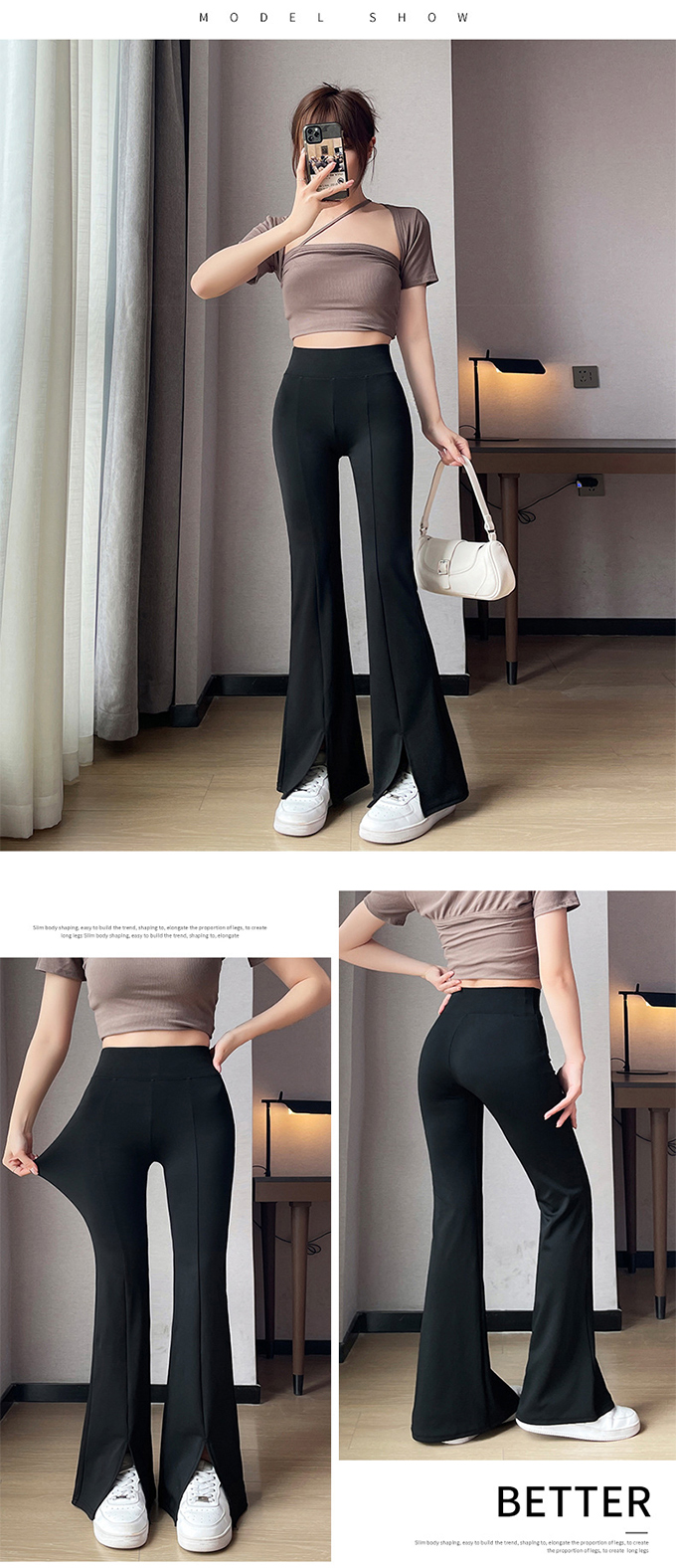 KAREI レギパン レギンスパンツ フレアパンツ 伸縮性抜群 超伸び