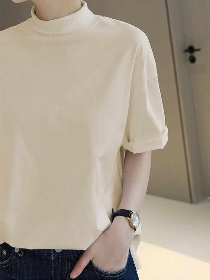 KAREI コットン100% tシャツ レディース 春 夏 秋 半袖 ドロップ