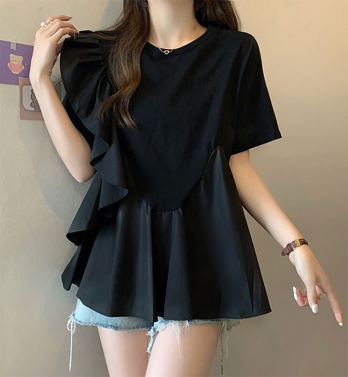 爆買WEEK トップス ブラウス シャツ Tシャツ フリル ラッフル