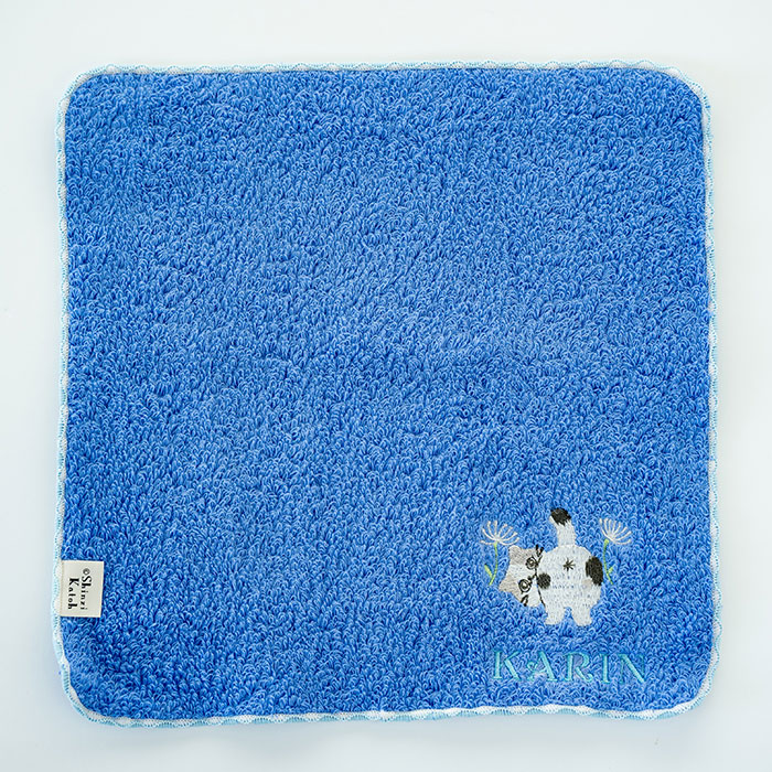 名入れ ハンカチ　ハンカチタオル　プレゼント ギフト　記念品　名入れ刺繍ハンカチ ねこ柄 ステッチライク shinzi katoh シンジカトウ 泉州タオルハンカチ | 名入れギフトKARIN | 03