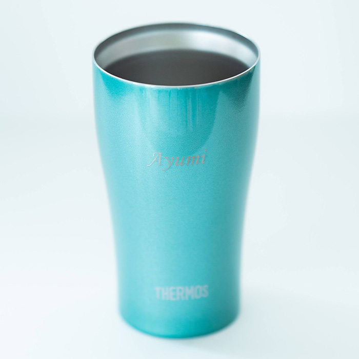 名入れ　タンブラー　サーモス　ステンレス　誕生日　退職祝い　プレゼント　ギフト　サーモス 名入れ 真空断熱タンブラー 340ml 魔法瓶構造 カラフル laser | 名入れギフトKARIN | 01