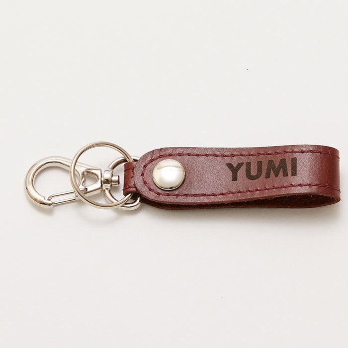 キーホルダー　レザー　牛革　誕生日プレゼント　父親　プレゼント　ギフト　名入れキーホルダー 牛革ベルト Laser | 名入れギフトKARIN | 02