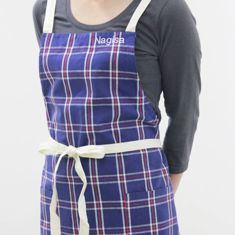 エプロン　名前刺繍　名入れ　プレゼント　ギフト　名入れ刺繍エプロン　デイリーチェック | 名入れギフトKARIN | 01