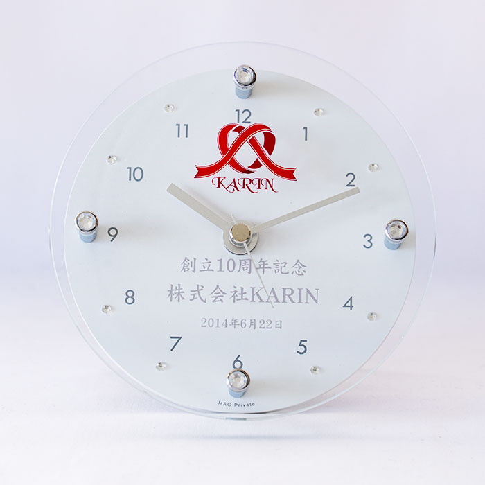 時計　置時計　掛け時計　名入れ　プレゼント　ギフト　ディアモント 名入れ 置き時計 UV　結婚祝い　誕生日　周年祝い | 名入れギフトKARIN | 03
