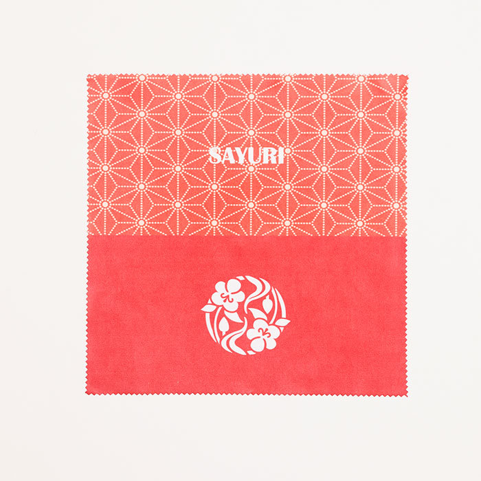 クリーニングクロス　メガネ拭き　クロス　花個紋　名入れ　プレゼント　ギフト　誕生日　長寿祝い　花個紋 名入れクリーニングクロス Print | 名入れギフトKARIN | 01