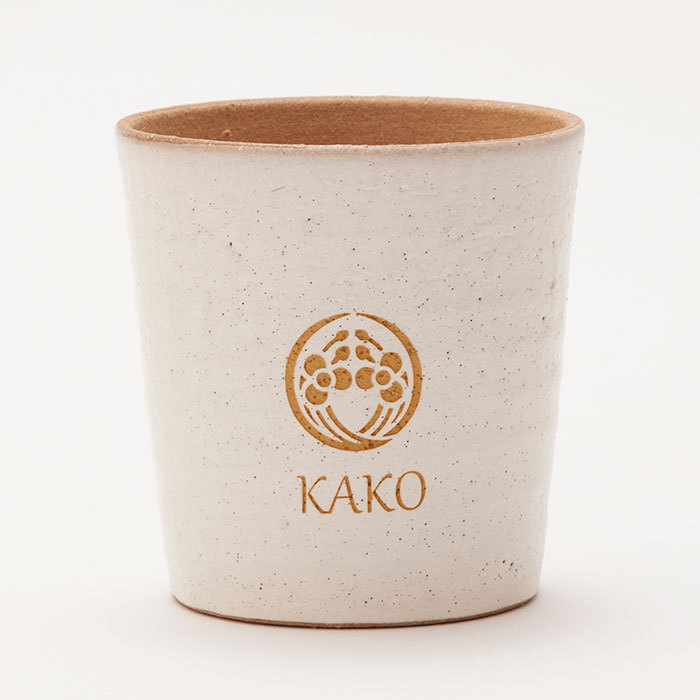 カップ　タンブラー　花個紋　信楽焼　名入れ　プレゼント　ギフト　誕生日プレゼント　長寿祝い　花個紋 名入れカップ 信楽焼ホイップカップ | 名入れギフトKARIN | 03