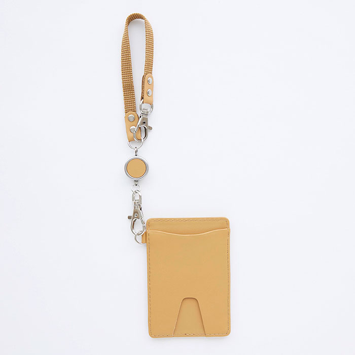 パスケース　ケース　定期入れ　キーホルダー　入学祝い　誕生日　プレゼント　ギフト　名入れパスケース＆リールキーホルダー  レザー カラフル Laser | 名入れギフトKARIN | 05