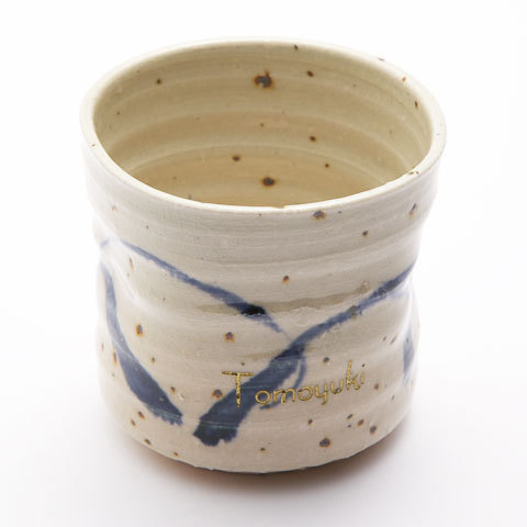 ロックカップ　焼酎カップ　名入れ　プレゼント　ギフト　信楽焼名入れロックカップ　ライン | 名入れギフトKARIN | 01