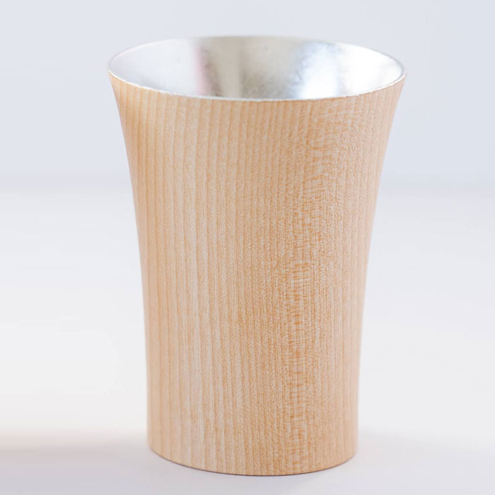 名入れ　木製　ぐい呑み　カップ　タンブラー　誕生日　長寿祝い　記念品　ギフト　プレゼント　名入れ ウッドカップ 木楽 ぐい呑み 40ml Laser | 名入れギフトKARIN | 03