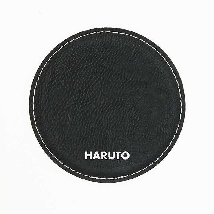 コースター　レザー　誕生日プレゼント　父の日　プレゼント　ギフト　名入れコースター レザー調 NOMI Laser | 名入れギフトKARIN | 01