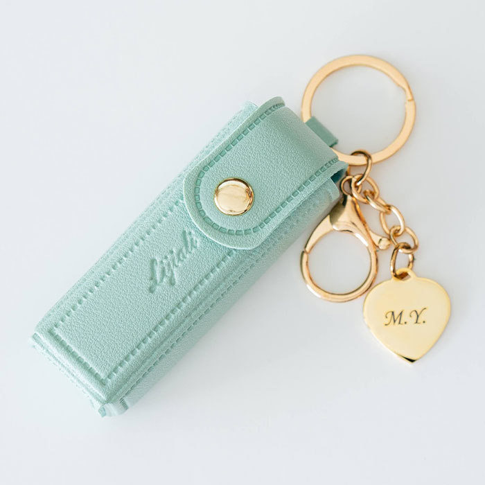 リップケース　ケース　キーホルダー　チャーム　プレゼント　ギフト　誕生日　クリスマス　記念品　リップケース 名入れチャーム付き UL | 名入れギフトKARIN | 02