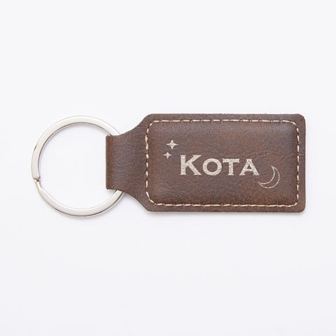 キーホルダー　レザー調　誕生日プレゼント　父の日　プレゼント　ギフト　レザー 名入れキーホルダー スクエア Laser | 名入れギフトKARIN | 03