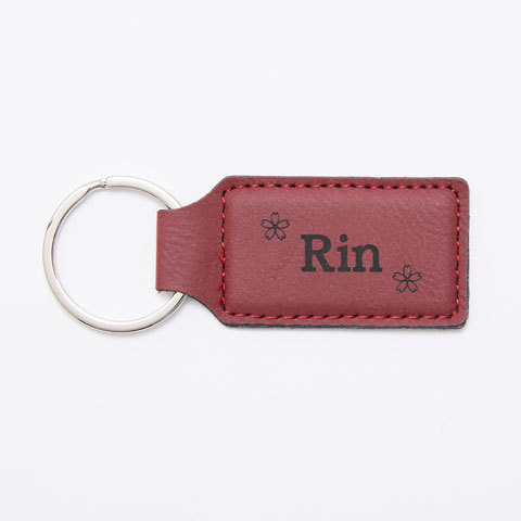 キーホルダー　レザー調　誕生日プレゼント　父の日　プレゼント　ギフト　レザー 名入れキーホルダー スクエア Laser | 名入れギフトKARIN | 04