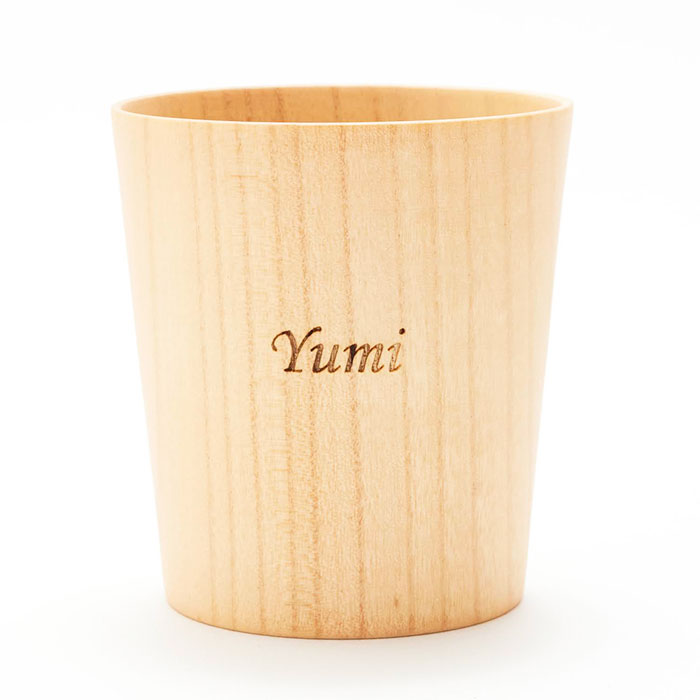 カップ　名入れ　木製　コップ　タンブラー　退職祝い　長寿祝い　記念品　ギフト　プレゼント　名入れ フリーカップ 木製｜karin-e｜02