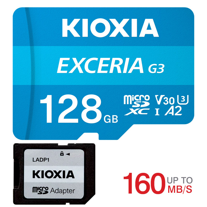 �}�C�N��sd�J�[�h microSDXC 128GB UHS-I U3 R:160MB/s W:50MB/s Class10 V30 A2 4K UltraHD�Ή� SD�ϊ��A�_�v�^�[�t LMEX3L128GG2 ���s�A���i Switch�Ή�