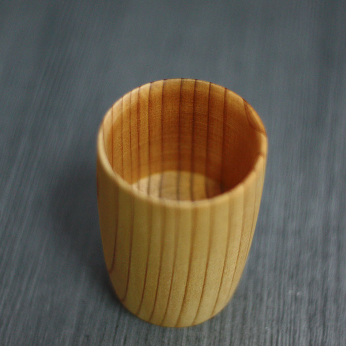 大舘工芸社 ぐい呑み 5つセット 秋田杉 日本製 国産 大館 箱入り