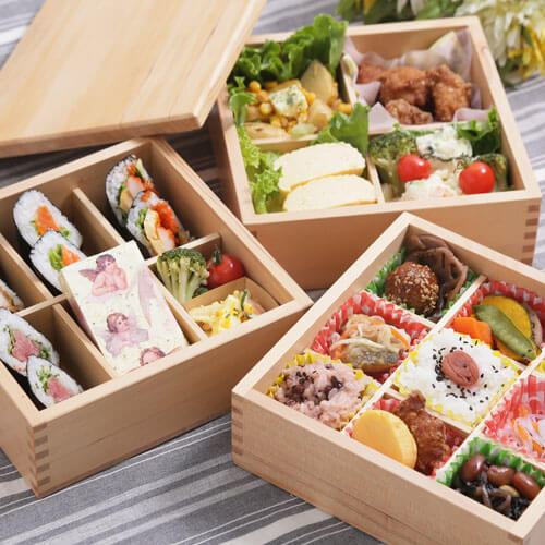 重箱3段 風雅 : 曲げわっぱ弁当箱の漆器かりん本舗 - 通販