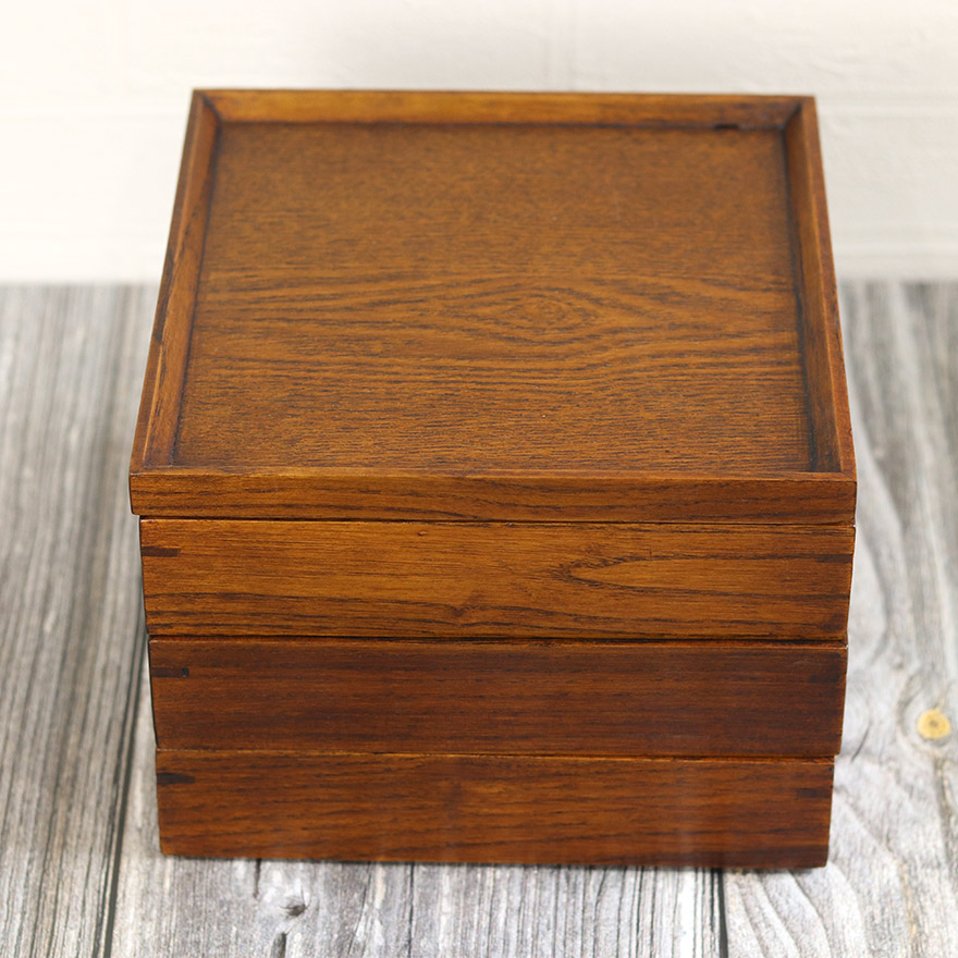 食洗機対応 重箱 おしゃれ 木製 3段 うるし 漆 仕切り付き 6.5寸 5〜6