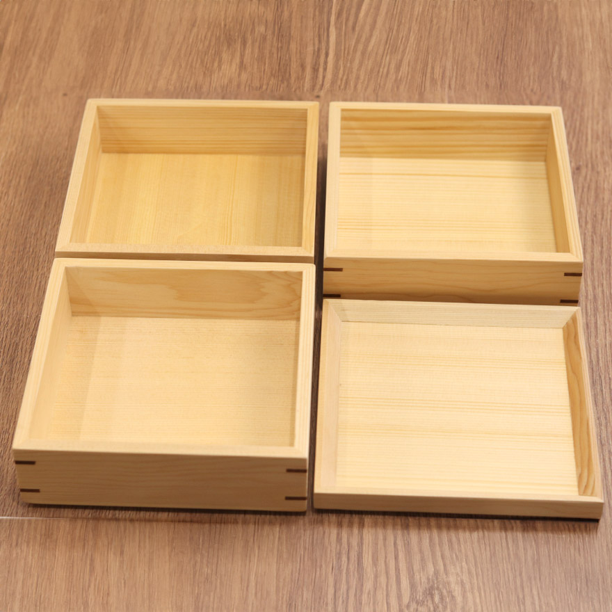 重箱 三段 食洗機対応 お重箱 3段 宴 小 5.5寸 ナチュラル 間仕切り