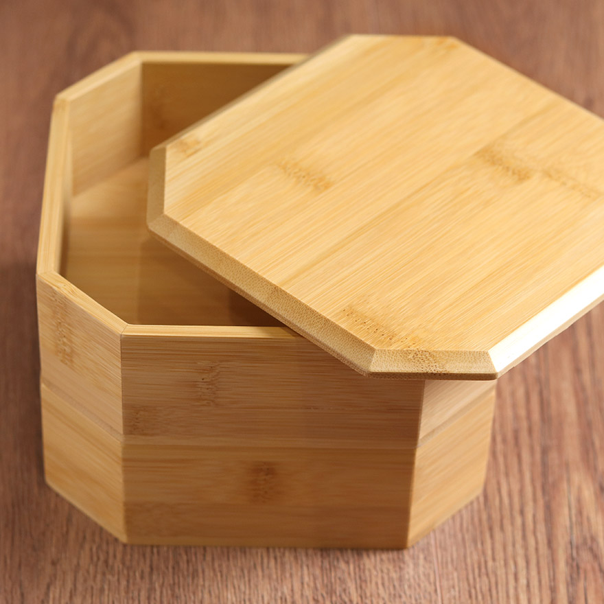 重箱 おしゃれ 竹製 箱 隅切 ゴムバンド付き 間仕切り付き かわいい サンドイッチ おにぎり ピクニック 和 和食器 和風 食器 雑貨 北欧 お重 行楽 運動会 おせち ナチュラル