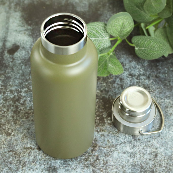 名入れ 水筒 マグボトル 520ml メタルハンドル サーモボトル ねこ