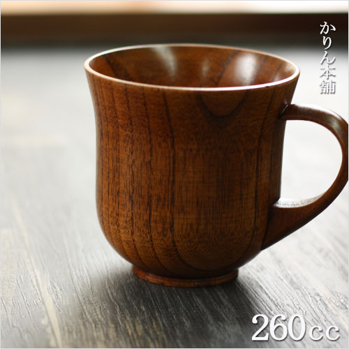 木のコップ 木目マグカップ 羽反 9cm 訳あり アウトレット : 曲げ