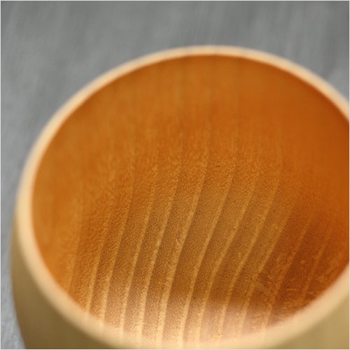 木製 コップ 木のエッグカップ ナチュラル 約180cc