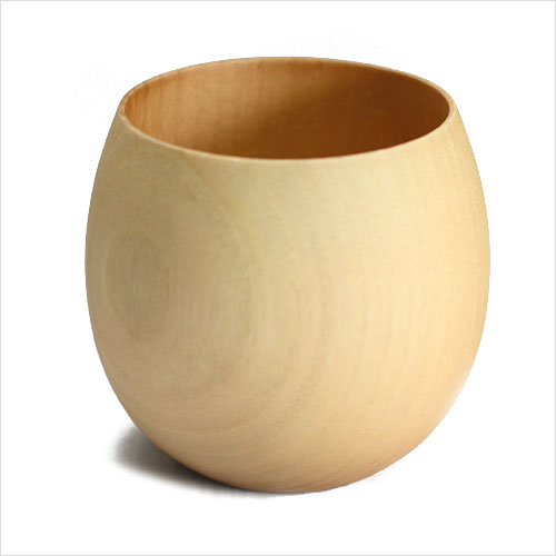 木製 コップ 木のエッグカップ ナチュラル 約180cc