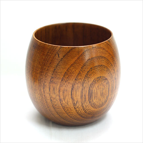 木製 コップ 木のエッグカップ 漆 約180cc