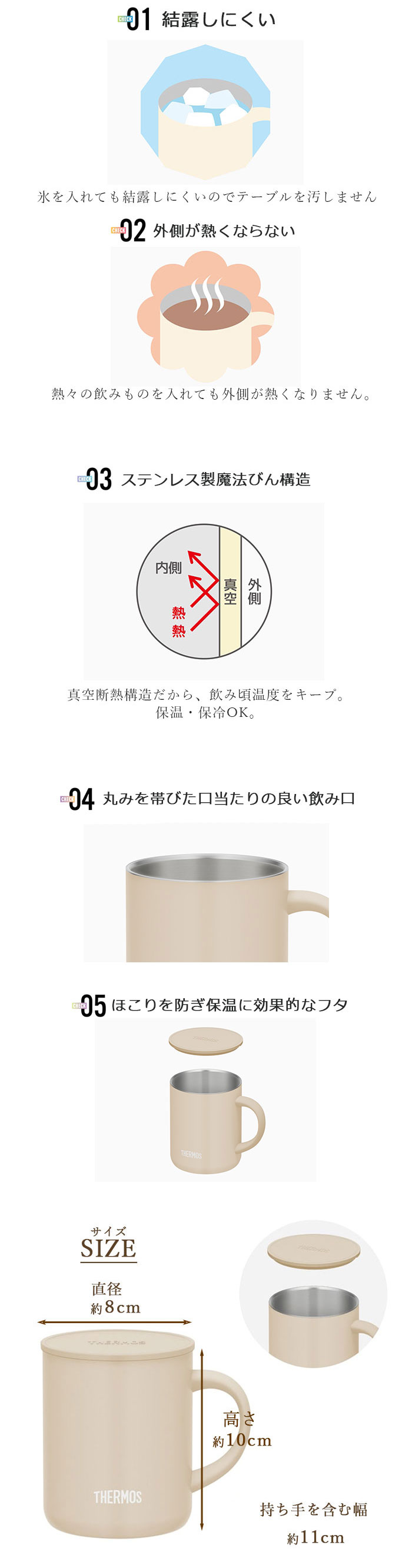 名入れ ギフト マグカップ 保温 蓋付き サーモス 真空断熱マグカップ 350ml フラワーフォント JDG-351C 箱入り 誕生日 プレゼント お祝い THERMOS ステンレス マグ 北欧 フタ付き 保冷 コーヒーカップ 大人 女性 男性