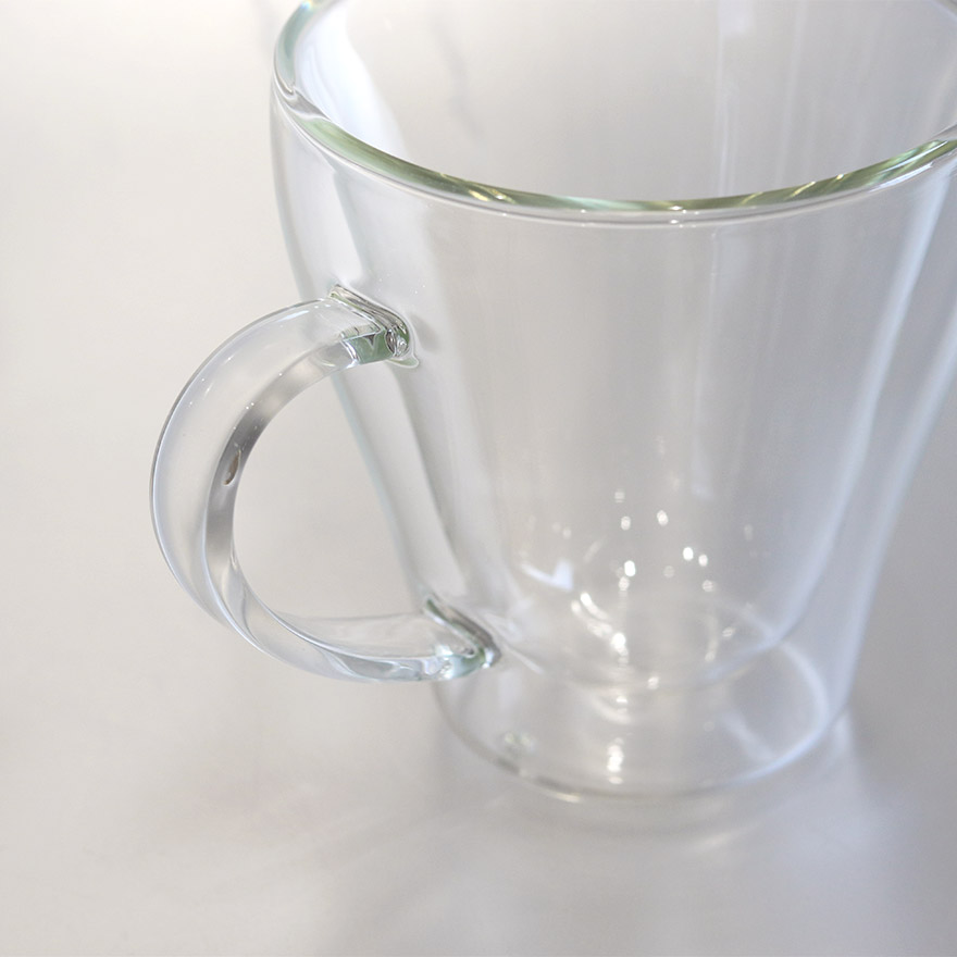 耐熱 ガラス カップ マグ コップ 食洗機対応 ダブルウォールグラス W