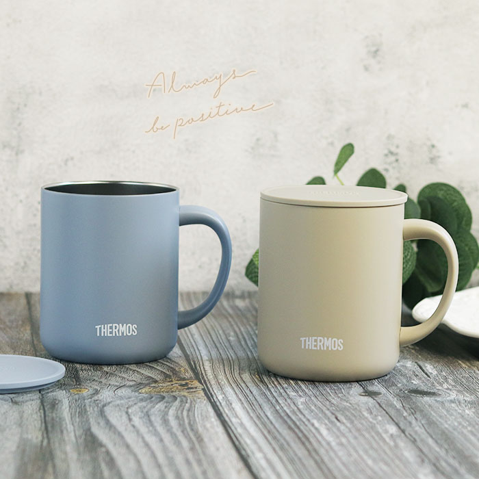 THERMOS（サーモス） マグカップ 保温 蓋付き 真空断熱マグカップ