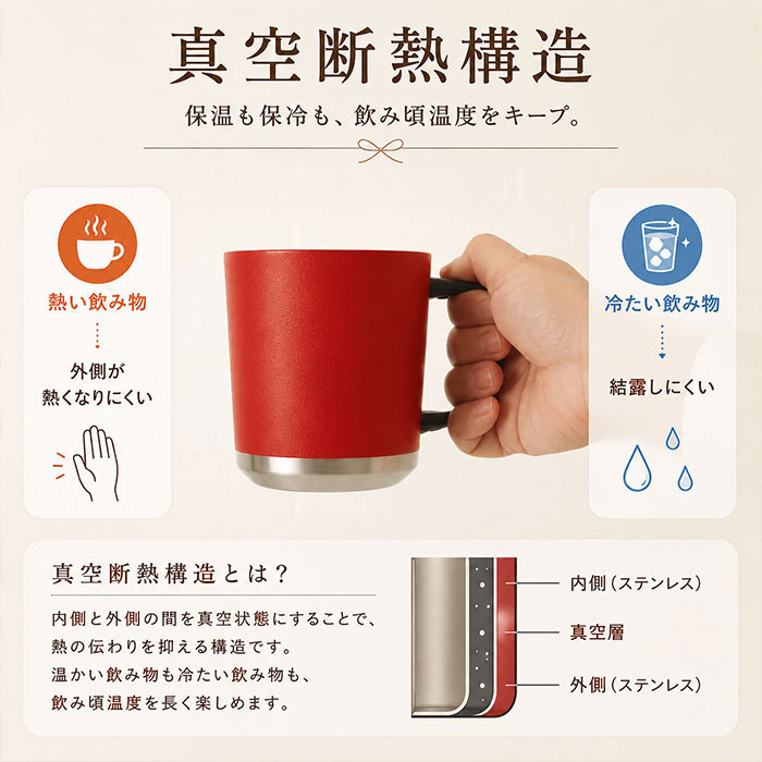 名入れ マグカップ 蓋付き 真空断熱 保温 保冷 380ml 定番デザイン
