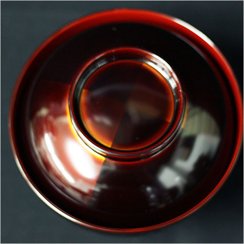 フタ付き雑煮椀 越前漆器 市松白檀 雑煮椀 1客 日本製