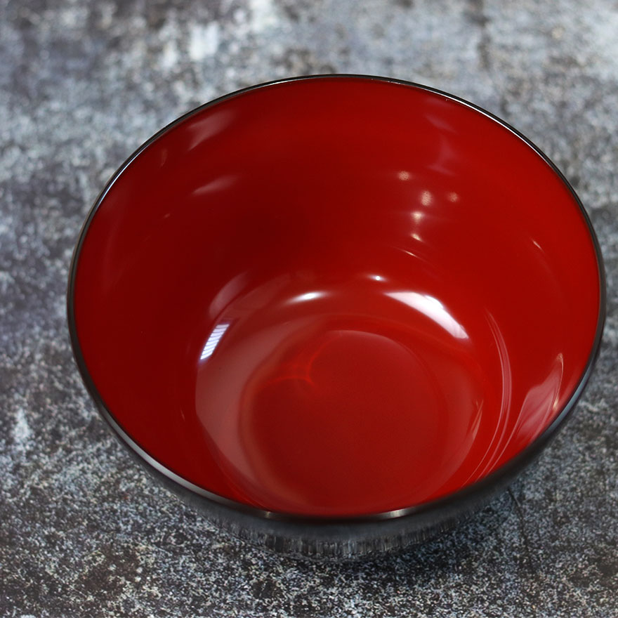 雑煮椀 蓋付き フタ付き 溜 まゆ型 雑煮椀 ...の詳細画像4
