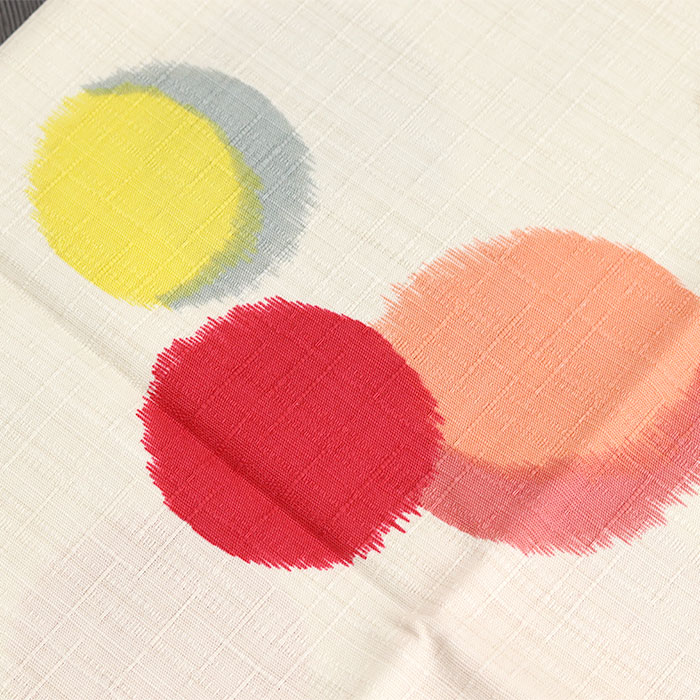 風呂敷 日本製 国産 モダンガール 水玉 ベージュ 約70cm 爆買 : 曲げ