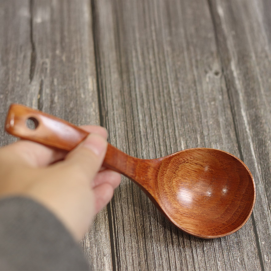 木製 お玉 吊り下げ キッチンツール 調理器具 おしゃれ かわいい キッチン用品 キッチングッズ おたま 鍋 味噌汁 シンプル レードル 万能 マルチ 取り分け 和 和食器 北欧