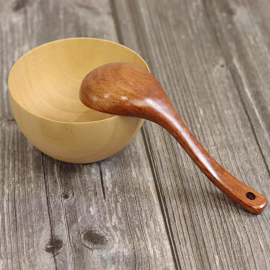 木製 お玉 吊り下げ キッチンツール 調理器具 おしゃれ かわいい キッチン用品 キッチングッズ おたま 鍋 味噌汁 シンプル レードル 万能 マルチ 取り分け 和 和食器 北欧