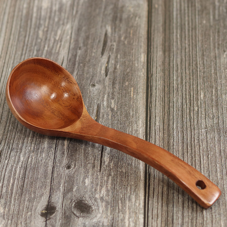 木製 お玉 吊り下げ キッチンツール 調理器具 おしゃれ かわいい キッチン用品 キッチングッズ おたま 鍋 味噌汁 シンプル レードル 万能 マルチ 取り分け 和 和食器 北欧