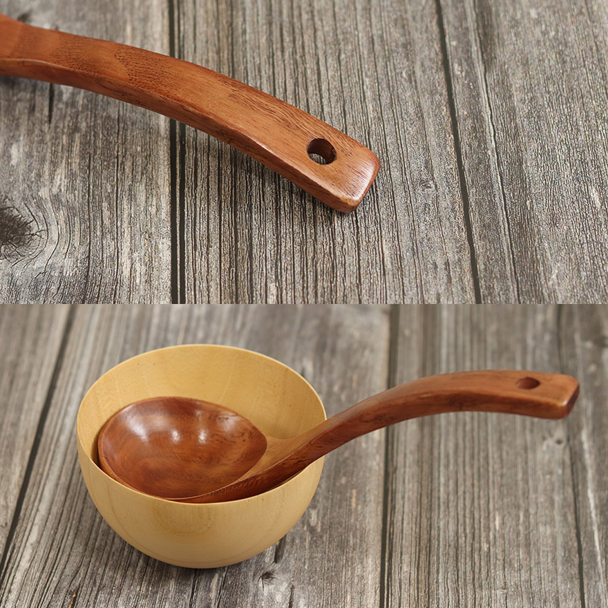 木製 お玉 吊り下げ キッチンツール 調理器具 おしゃれ かわいい キッチン用品 キッチングッズ おたま 鍋 味噌汁 シンプル レードル 万能 マルチ 取り分け 和 和食器 北欧
