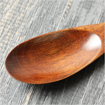 木製マルチスプーン 茶 19cm