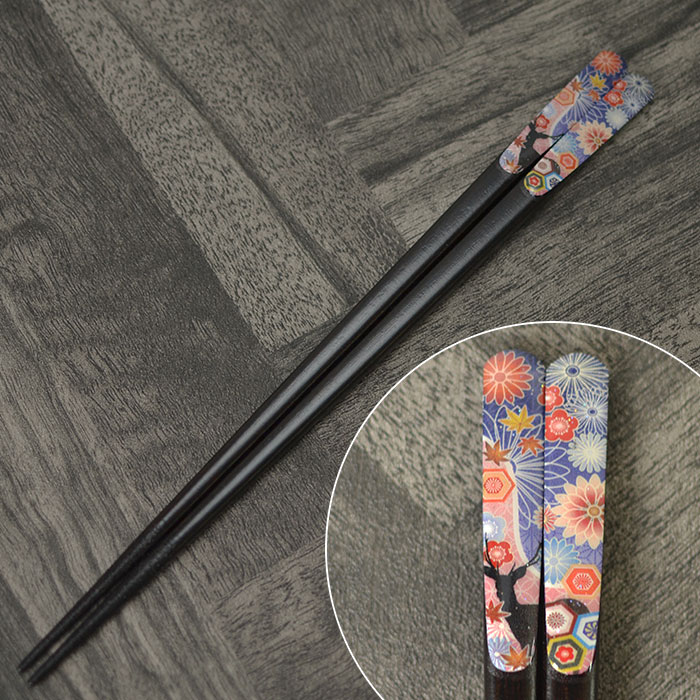 若狭塗 箸 ジャパネスク 23cm 1膳 全4種 単品 日本製 メール便対応 