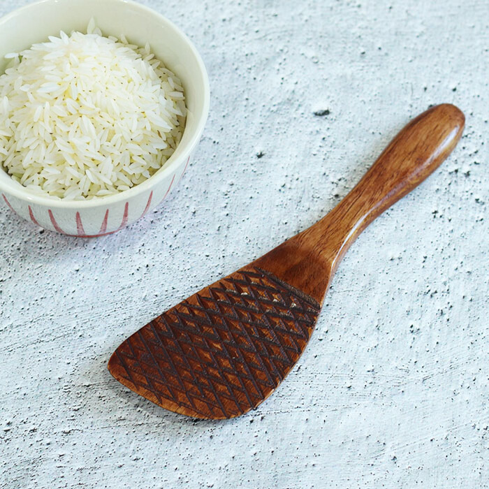 木製 網目しゃもじ 21cm